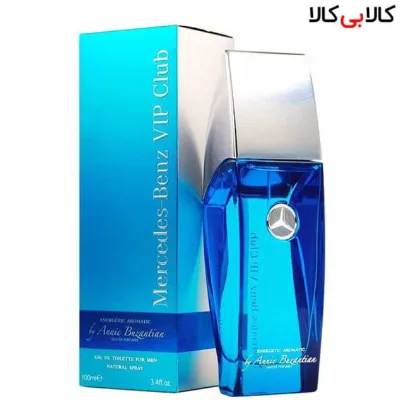 ادوتویلت مرسدس بنز وی آی پی کلاب انرژتیک آرماتیک-آبی Benz VIP Club Energetic Aromatic مردانه حجم 100 میلی لیتر