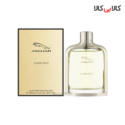 ادکلن جگوار کلاسیک گلد-طلایی اصل مردانه حجم 100 میلی لیتر