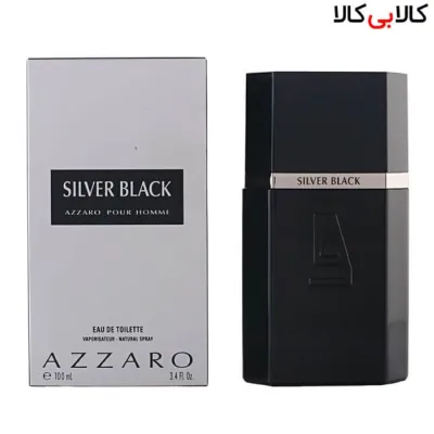 ادوتویلت آزارو سیلور بلک Azzaro Silver Black مردانه حجم 100 میلی لیتر
