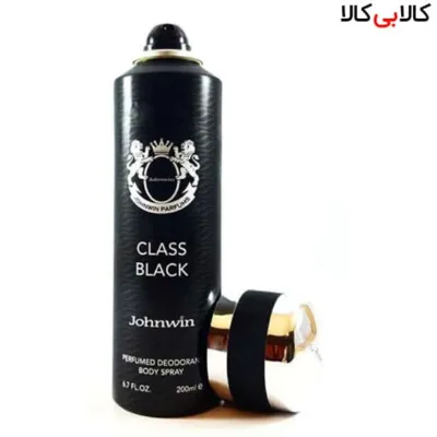 اسپری بدن دئودورانت جانوین مدل کلاس بلک Class Black مردانه حجم 200 میل