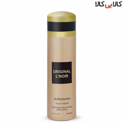 اسپری بدن دئودورانت جانوین مدل ارکید له نویر Johnwin Orginal L’NOIR مردانه حجم 200 میل