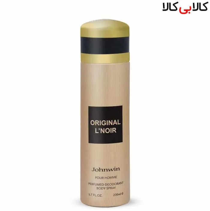 اسپری بدن دئودورانت جانوین مدل ارکید له نویر Johnwin Orginal L’NOIR مردانه حجم 200 میل