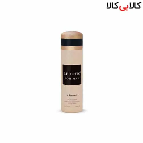 اسپری بدن دئودورانت جانوین له چیک Johnwin LE CHIC FOR MAN مردانه حجم 200 میل