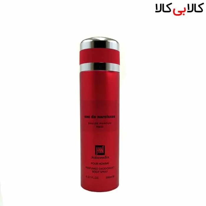 اسپری بدن دئودورانت جانوین نارسیوس رد Johnwin Narcissus Red زنانه حجم 200 میل