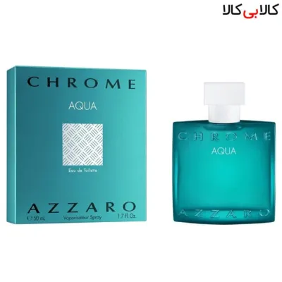 ادوتویلت آزارو کروم آکوا Azzaro Chrome Aqua مردانه حجم 50 میلی لیتر