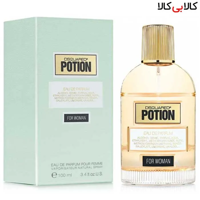 ادوپرفیوم دیسکوارد پوشن DSQUARED POTION زنانه حجم 100 میلی لیتر