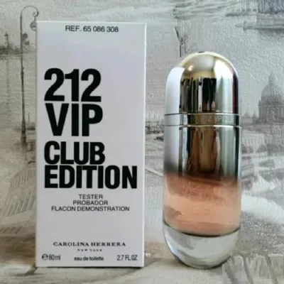 تستر ادوتویلت کارولینا هررا 212 vip club edition زنانه 80 میلی لیتر