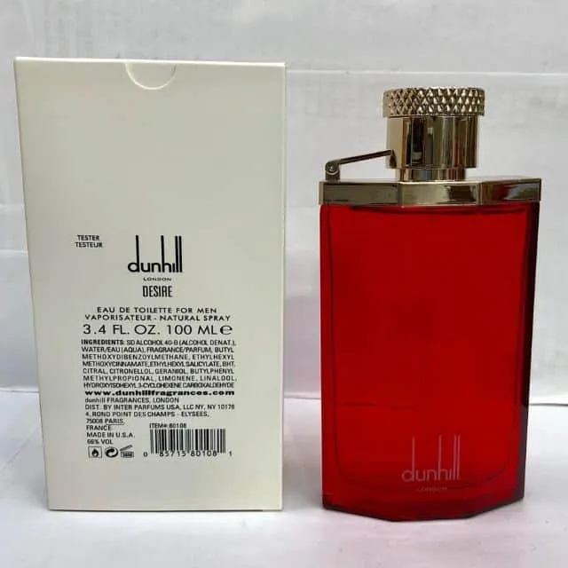 تستر ادوتویلت دانهیل Dunhill London Desire قرمز مردانه 100 میلی لیتر