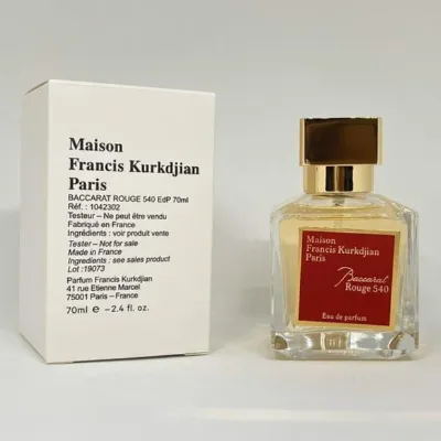 تستر ادکلن میسون فرانسیس کورکجان باکارات رژ Baccarat Rouge 540 مردانه زنانه حجم 70 میلی لیتر