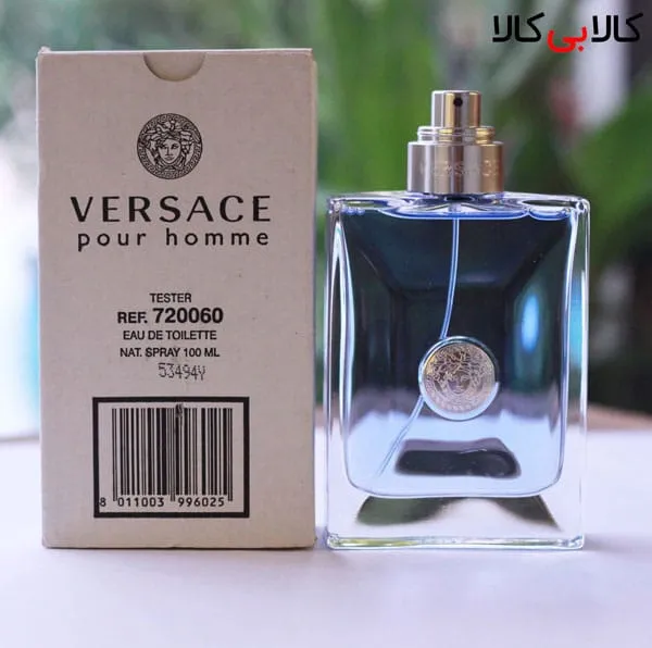 تستر ادوتویلت ورساچه Versace Pour homme مردانه حجم 100 میلی لیتر