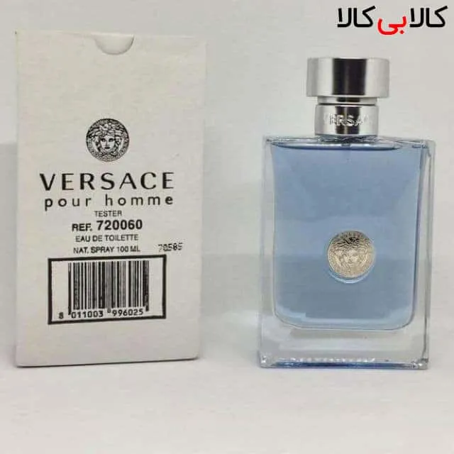 تستر ادوتویلت ورساچه Versace Pour homme مردانه حجم 100 میلی لیتر