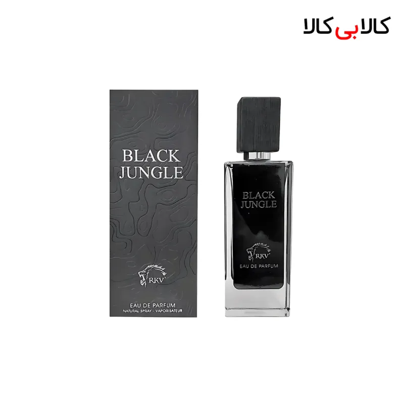 ادکلن آر کی وی بلک جانگل مردانه و زنانه حجم 80 میلی لیتر