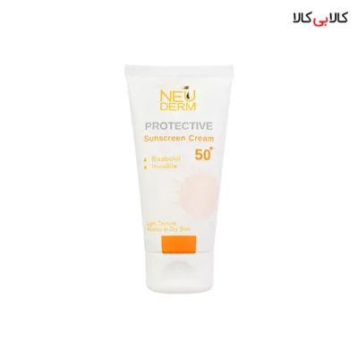 کرم ضد آفتاب SPF50 هایلی پروتکتیو بی‌رنگ نئودرم حجم 50 میلی‌ لیتر
