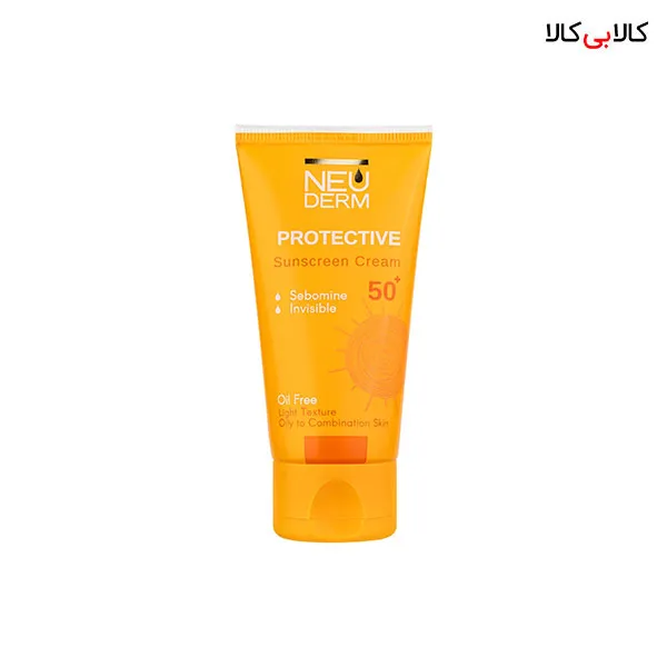 کرم ضد آفتاب SPF50 هایلی پروتکتیو فاقد چربی بیرنگ نئودرم حجم 50 میلی لیتر