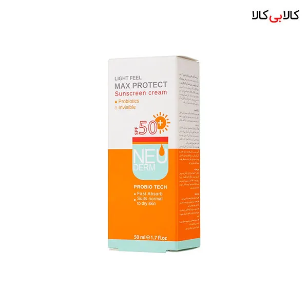 کرم ضد آفتاب SPF50 مکس پروتکت بیرنگ نئودرم حجم 50 میلی لیتر