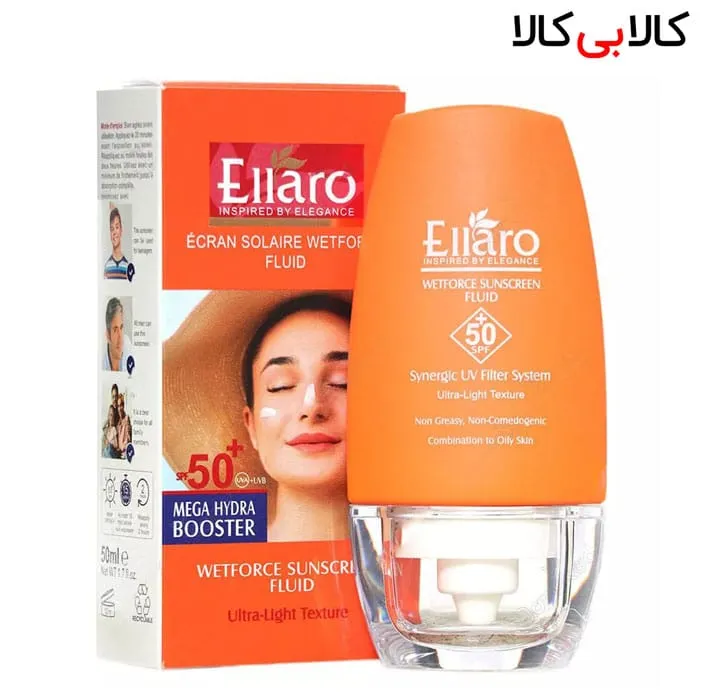 کرم ضد آفتاب فلوئید فاقد چربی وت فورس الارو SPF50 حجم 50 میلی لیتر
