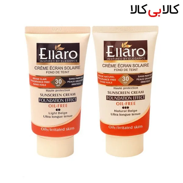 کرم ضد آفتاب فاقد چربی رنگ بژ الارو SPF30 حجم 50 میلی لیتر