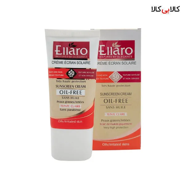 کرم ضد آفتاب فاقد چربی رنگ بژ الارو SPF50 حجم 40 میلی لیتر