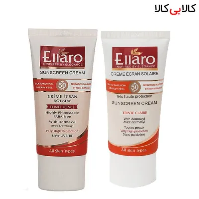 کرم ضد آفتاب مناسب انواع پوست رنگ بژ الارو SPF50 حجم 50 میلی لیتر