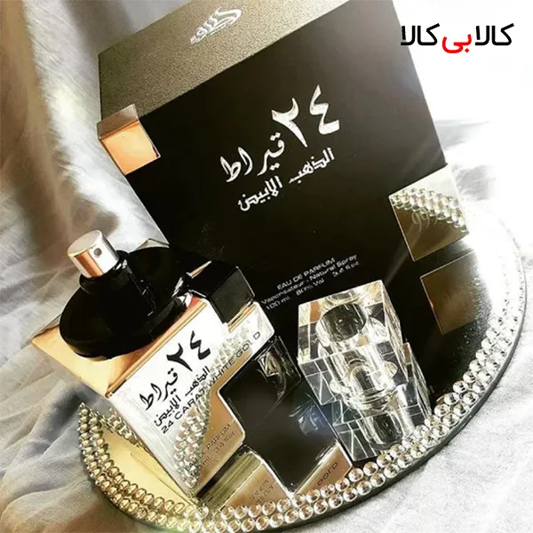 ادکلن لطافه 24 قیراط الذهب الابیض مردانه و زنانه حجم 100 میلی لیتر