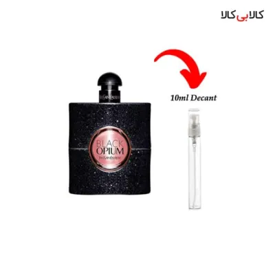 دکانت ایو سن لوران بلک اپیوم Yves Saint Laurent Black Opium زنانه حجم 10 میلی لیتر