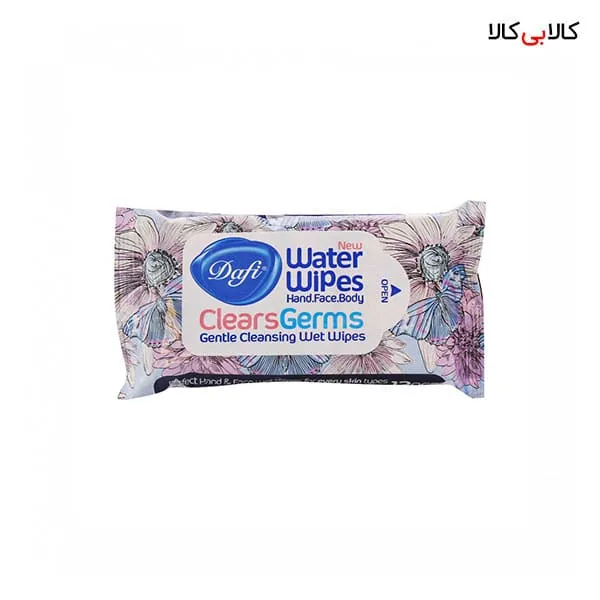 دستمال مرطوب پاک کننده دست و صورت دافی 12 عددی