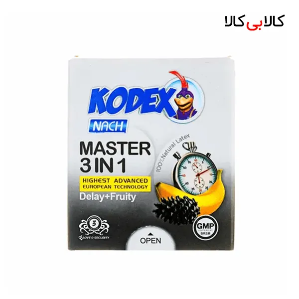 کاندوم کدکس مدل 3 در 1 مستر 3 عددی