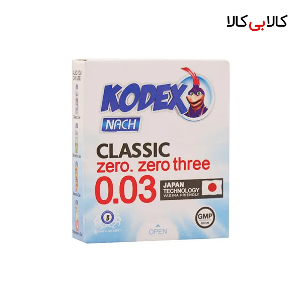 کاندوم کدکس مدل کلاسیک 30 میکرون 3 عددی