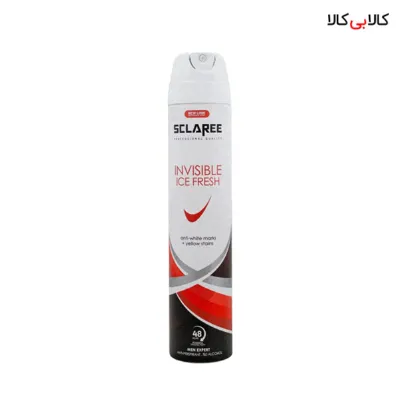 اسپری ضد تعریق اسکلاره اینویزیبل آیس فرش Sclaree Invisible Ice Fresh مردانه حجم 200 میل