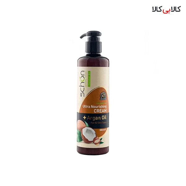 کرم مرطوب کننده پمپی نارگیل شون حجم 300 میلی لیتر