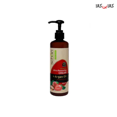 کرم مرطوب کننده پمپی توت فرنگی شون حجم 300 میلی‌ لیتر