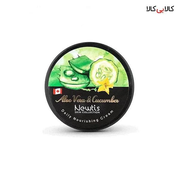 کرم مرطوب کننده کاسهای آلوئه ورا و خیار نیوتیس حجم 300 میلی لیتر