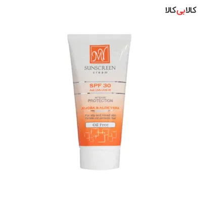 کرم ضد آفتاب SPF30 فاقد چربی بی رنگ مای حجم 50 میلی لیتر