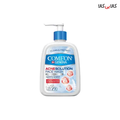 ژل شستشوی صورت مخصوص پوست دارای جوش کامان حجم 500 میلی لیتر