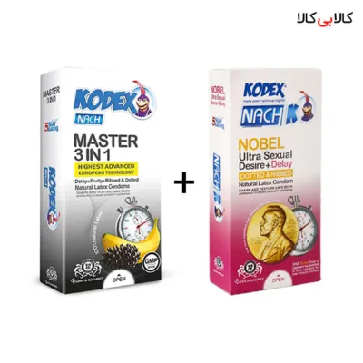پک کاندوم کدکس 3 در 1 مستر + تحریک کننده