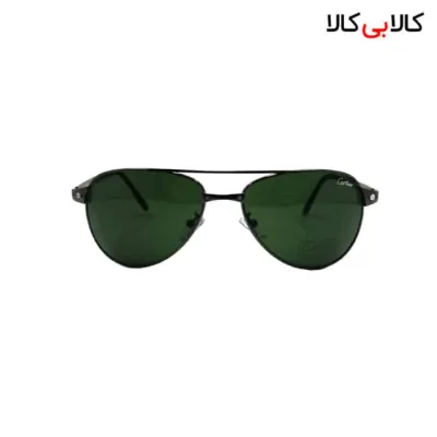عینک آفتابی زنانه و مردانه کارتیر (Cartier) مدل T-8200589-1 دسته طوسی