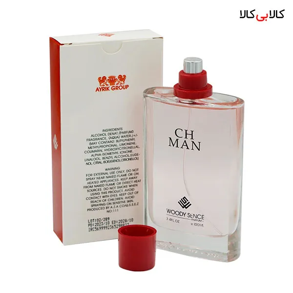 ادوپرفیوم وودی سنس سی اچ مردانه حجم 100 میلی لیتر