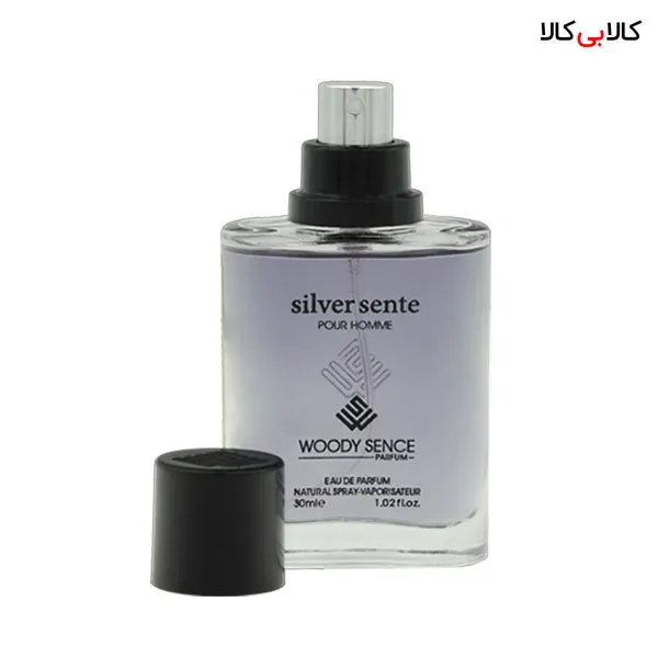 عطر جیبی وودی سنس سیلور سنت مردانه حجم 30 میلی لیتر
