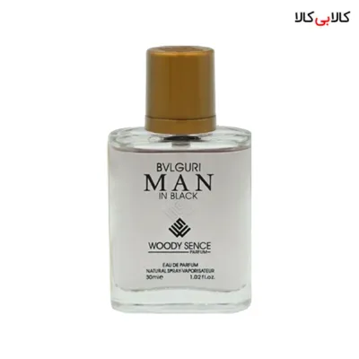 عطر جیبی وودی سنس بولگاری من این بلک مردانه حجم 30 میلی لیتر