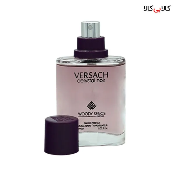 عطر جیبی وودی سنس ورساچه کریستال نویر زنانه حجم 30 میلی لیتر