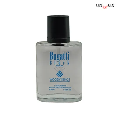 عطر جیبی وودی سنس بوگاتی بلک مردانه حجم 30 میلی لیتر