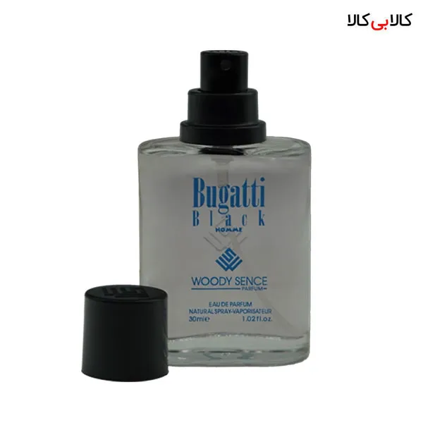 عطر جیبی وودی سنس بوگاتی بلک مردانه حجم 30 میلی لیتر