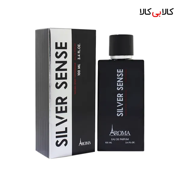ادوپرفیوم آروما سیلور سنس مردانه حجم 100 میلی لیتر