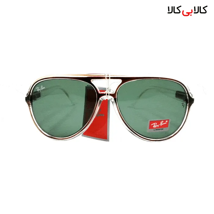 عینک آفتابی مردانه ری بن مدل RB4128 دسته ی شفاف سفید