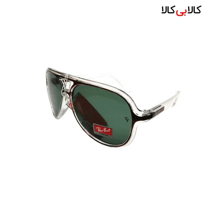 عینک آفتابی مردانه ری بن مدل RB4128 دسته ی شفاف سفید
