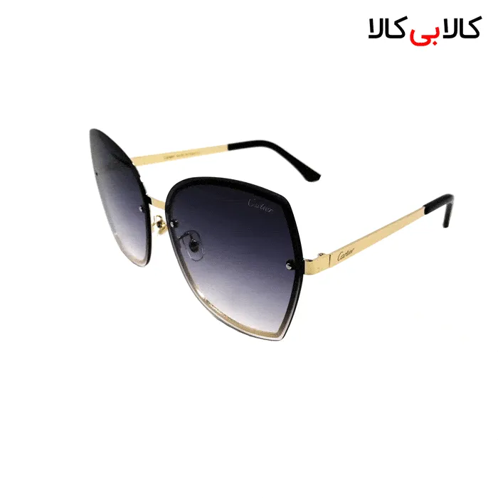 عینک آفتابی زنانه کارتیر (Cartier) مدل S023 های لایت مشکی