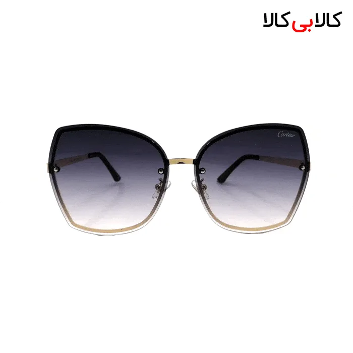 عینک آفتابی زنانه کارتیر (Cartier) مدل S023 های لایت مشکی
