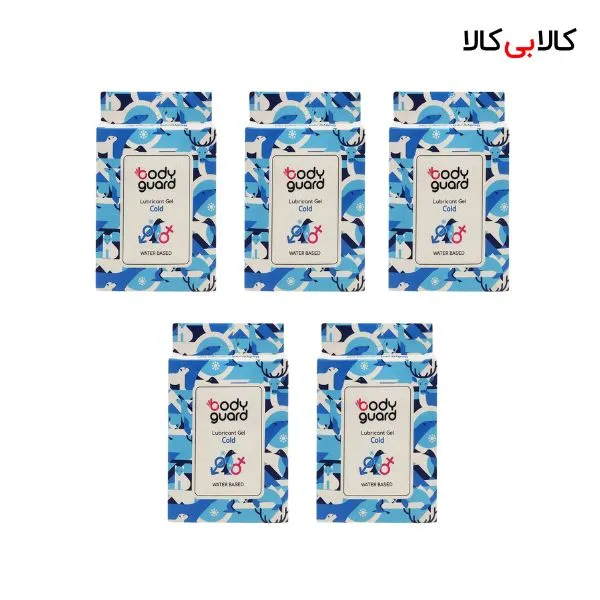 پک 5 عددی ژل لوبریکانت خنک کننده بادیگارد