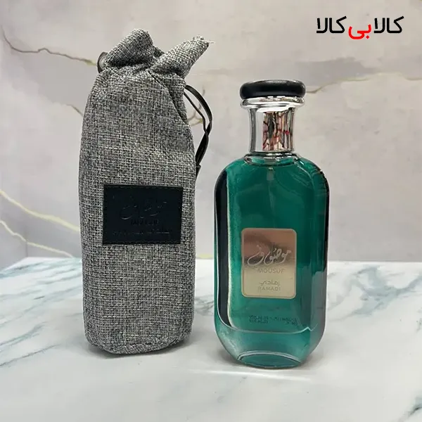 ادکلن ارض الزعفران موصوف رمادی مردانه حجم 100 میلی لیتر