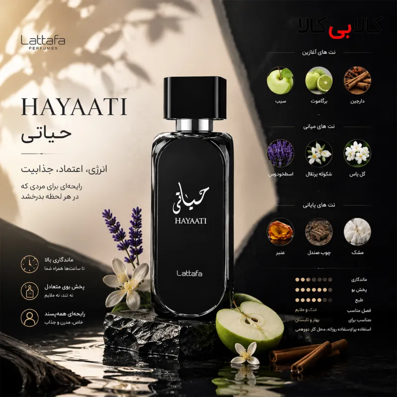 ادکلن حیاتی لطافه مردانه اصل 100 میلی لیتر
